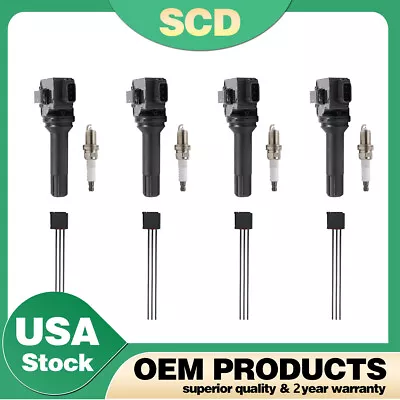 4 Ignition Coil & 4 Spark Plug + 4 Wire For 2011-2012 Subaru Forester 2.5L UF664 • $70.40