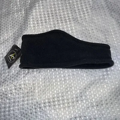 Athletech Mens Fleece  Head Band Black Ear Warmers One Size Fits All • $8.99