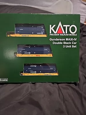 Kato N Scale Gunderson Maxi-IV TTX W/ Umax  Containers • $124.99