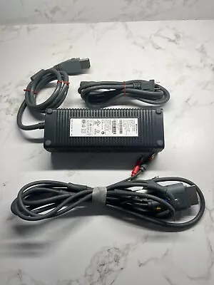 $16.80 • Buy OEM Xbox 360 AV RCA Cord And Power Supply AC Adapter 175 Watt Model HP-AW175EF3