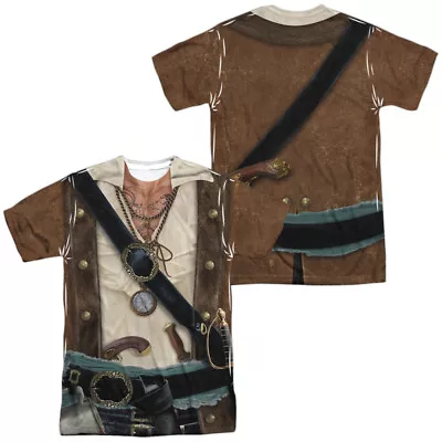 Pirate Unisex Adult Halloween Costume T Shirt (Front/Back) S-3XL • $26.99