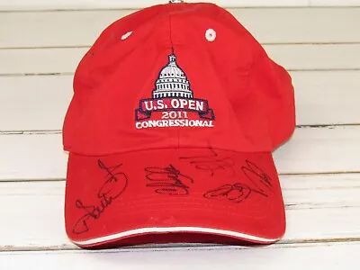 US Open Congressional 2011 PGA Golf Autographed Red Kids Hat Ian Poulter • $17.99