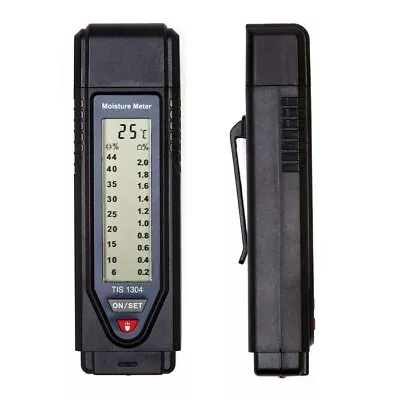 Digital Moisture Detector Damp Meter Wood Brick Screed TIS 1304 STOCK CLEARANCE • £18.95