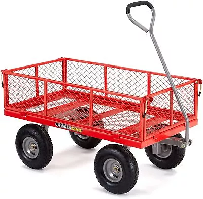 Gorilla Carts 800 Pound Capacity Heavy Duty Steel Mesh Versatile Utility Wagon • $108.66