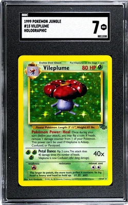 $1.25 • Buy SGC 7 1999 Pokemon TCG Jungle Unlimited Vileplume HOLO #15/64 NM NO RESERVE!