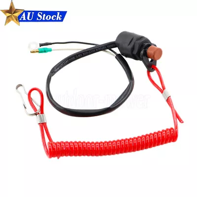 Boat Stop Kill Switch Key Lanyard Tether Cord For Honda Evinrude Johnson Mercury • $18.88