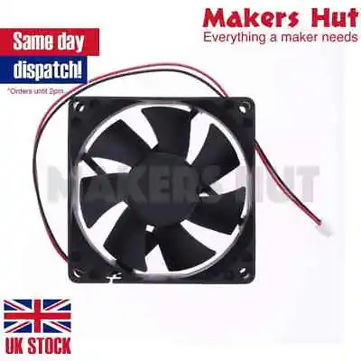 8025 80x80x25mm Brushless Fan 12V DC 2-Pin Connector PC Case Cooler • £5.99