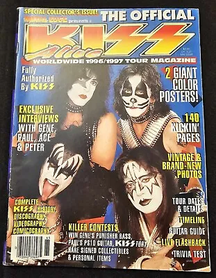 Metal Edge Presents The Official KISS Alive Worldwide 1996/97 Tour Magazine • $15