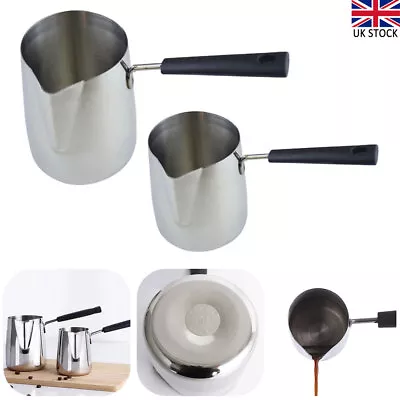 Stainless Steel Pouring Pot Candle Making Wax Melting Jug Pitcher Soap Tool • £9.89
