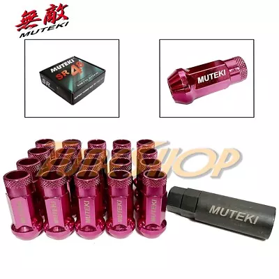 Muteki Sr48 Wheels Lug Nuts 12x1.25 1.25 Acorn Rim Extended Open End 20 Pink N • $69.95