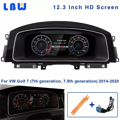 For VW Golf 7/7.5 2014-20 12.3  LCD Screen Instrument Digital Dashboard Cluster • $735.65