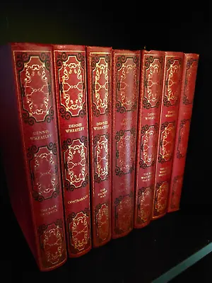 £4 • Buy Dennis Wheatley Book Collection X7 Books Illustrated Vintage Leatherette