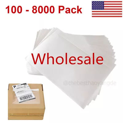 7.5 X 5.5 Clear Adhesive Packing List Shipping Label Envelopes Pouches 100-8000 • $12.97