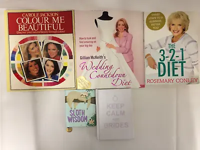 X5 Books-Bride To Be-Wedding Countdown-Keep Calm For Brides-Colour Me Beautiful. • £9.99