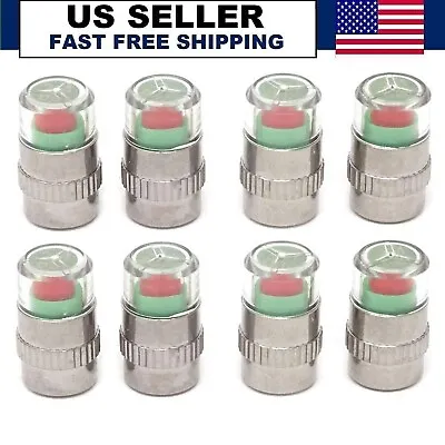 Car Tire Alert Pressure Monitor Valve Stem Caps For Many Vehicles Motorcycle • $12.99