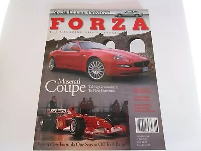 FORZA MAGAZINE FERRARI Issue 38 June 2002 Maserati Coupe 456M GT F1 Testa Rossa • $3.57