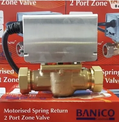 Central Heating 2 Port Motorised Zone Valve 22mm Replaces Honeywell V4043H1056 B • £34