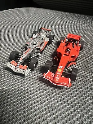 SCX Compact 1:43 Slot Cars F1 - Mcclaren Vodafone #1 & Shell #6 - Tested/Works • $35.98