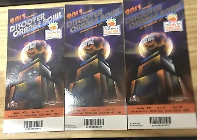 Selling 3 Unused Orange Bowl Ticket Stubs From 2013  🔥🔥 • $22.50