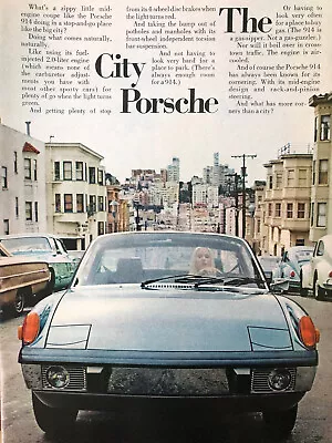 Vintage 1973 Porsche 914 Original Color Ad IP083 • $5.75