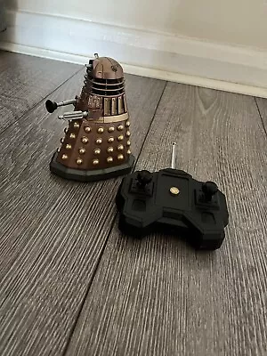 Doctor Who Remote Control  12 Inch Gold Dalek Lights And Speech 2004 BBC • £29.99