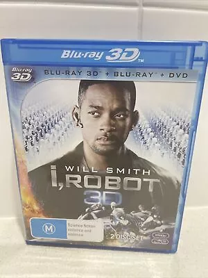 I Robot Will Smith 3D & 2D BLU RAY • £7.40