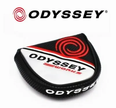 BlackRed Odyssey Works Golf Swirl Magnetic Closure Mallet Putter Cover UK • $19.95