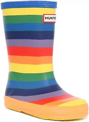 Hunter Kids First Slip On Wellington Boot Multi Colour Infants UK Size 5 - 1 • £41.99