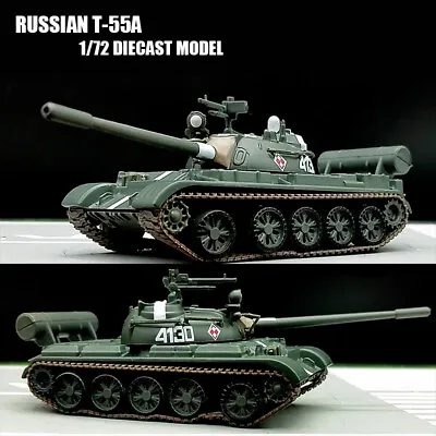 RUSSIAN T-55A 1/72 Diecast Model Tank Main Battle Tank • $28.25