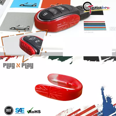 1PC Sport Red 3D Car Key Fob Case Shell Holder For 2014-2019 MINI Cooper 3rd Gen • $9.99