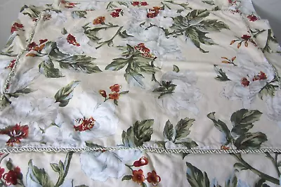 2 Williamsburg Waverly Magnolia Pillow Shams Garden Floral Vintage Standard • $27.05