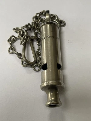 £45 • Buy The Kinglet  Large J.Hudson & Co C1937 Police Whistle C/W Chain Ref# 23