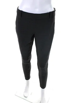 J Crew Womens Wool Mid-Rise Tapered Leg Minnie Trousers Dress Pants Gray Size 2 • $42.69