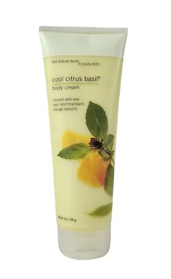 Bath & Body Works Cool Citrus Basil Body Cream 8 Fl Oz/ 226g Used Rare Pleasures • $39.99