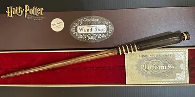 Harry Potter's 1st Touched Wand 14  REAL WOOD Ollivanders RARE Wizarding World • $72