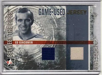 Ed Giacomin Between The Pipes Dbl Game Used Jersey 2006 #GUJ-52 RANGERS Hockey • $19.95
