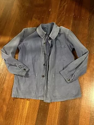 French Vintage Chore Denim Overshirt Jacket • $99