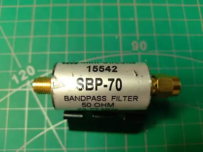 Mini-Circuits Band Pass Filter Fc:70.3 MHz BW3:23.8 MHz SBP-70. • $24.95