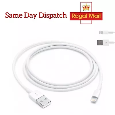 Fast Charger Sync USB Cable For Apple IPhone 5 6 7 8 X XS XR 11 12 13 Pro IPad • £3.99