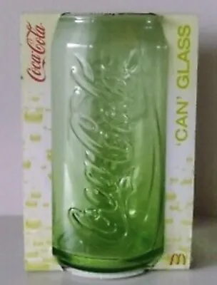 Official McDonalds Coca Cola Can Shape Glass Lime Green BNIB • £10