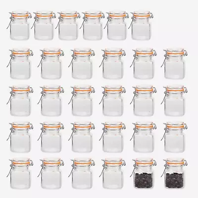 4 Oz Glass Jars With Airtight Lids And Leak Proof Rubber Gasket • $37.94