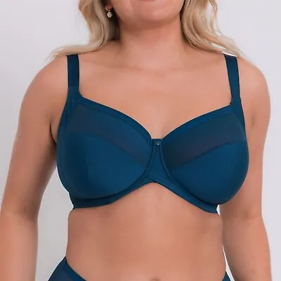 Curvy Kate Wonderfully Full Cup Bra Deep Blue CK061102 Ladies Lingerie Balcony • £24.99