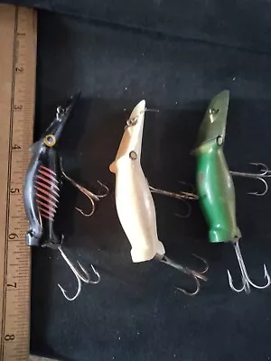 3 Lot  Assorted Vintage Eddie Pope Luhr Jensen Hot Shot M-1 Medium Diver Lures • $14.98