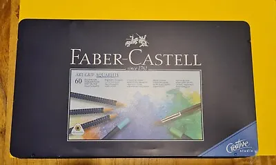 Faber-Castell Art Grip Aquarelle Watercolour Pencil Tin Set Of 60 Colours • £40