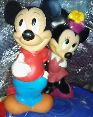 Vintage Disney ILLCO Mickey And Minnie Mouse Coin Banks Walt Disney 11 In. • $21