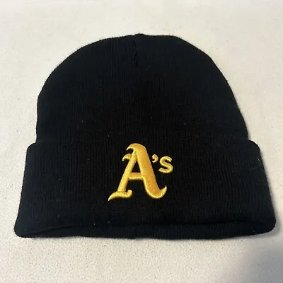 Oakland A’s MLB Core Classic Knit Black Beanie Cap Genuine Merchandise • $20