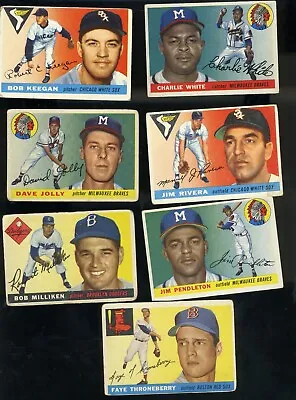 1955 Topps Baseball Card Lot (Low Grade) • $6.99