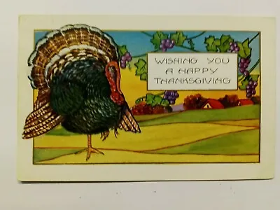 $5.95 • Buy Embossed Thanksgiving Vintage Postcard Turkey Unused