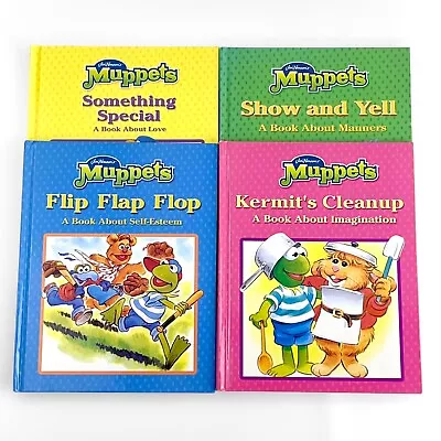 Muppet Babies Books ~ Jim Henson Lot 4 HB ~ Vintage Kermit The Hermit Piggy • $14.95