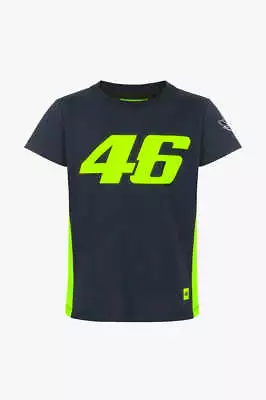 VR46 Official Valentino Rossi 46 Blue Kids T'Shirt  -  VRKTS 431702 • £25.99